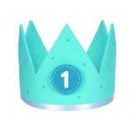 Corona de Cumpleaños Azul