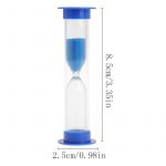 RELOJ DE ARENA 1 MINUTO AZUL
