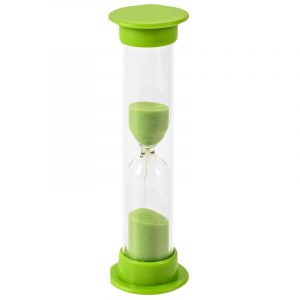 RELOJ DE ARENA 5 MINUTOS VERDE